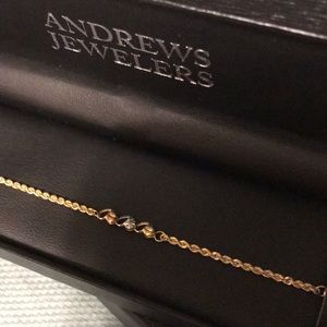 Brand new ankle Bracelet 10k from Andrews Jewelers
